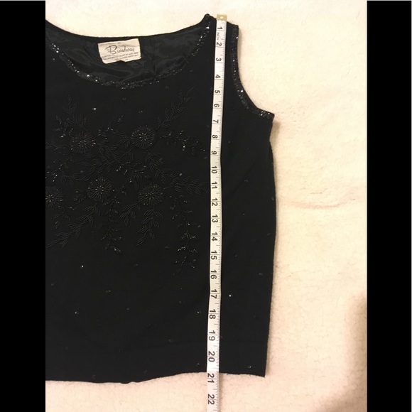 - Vintage lambswool beaded black sweater The Broadway - Picture 6 of 6